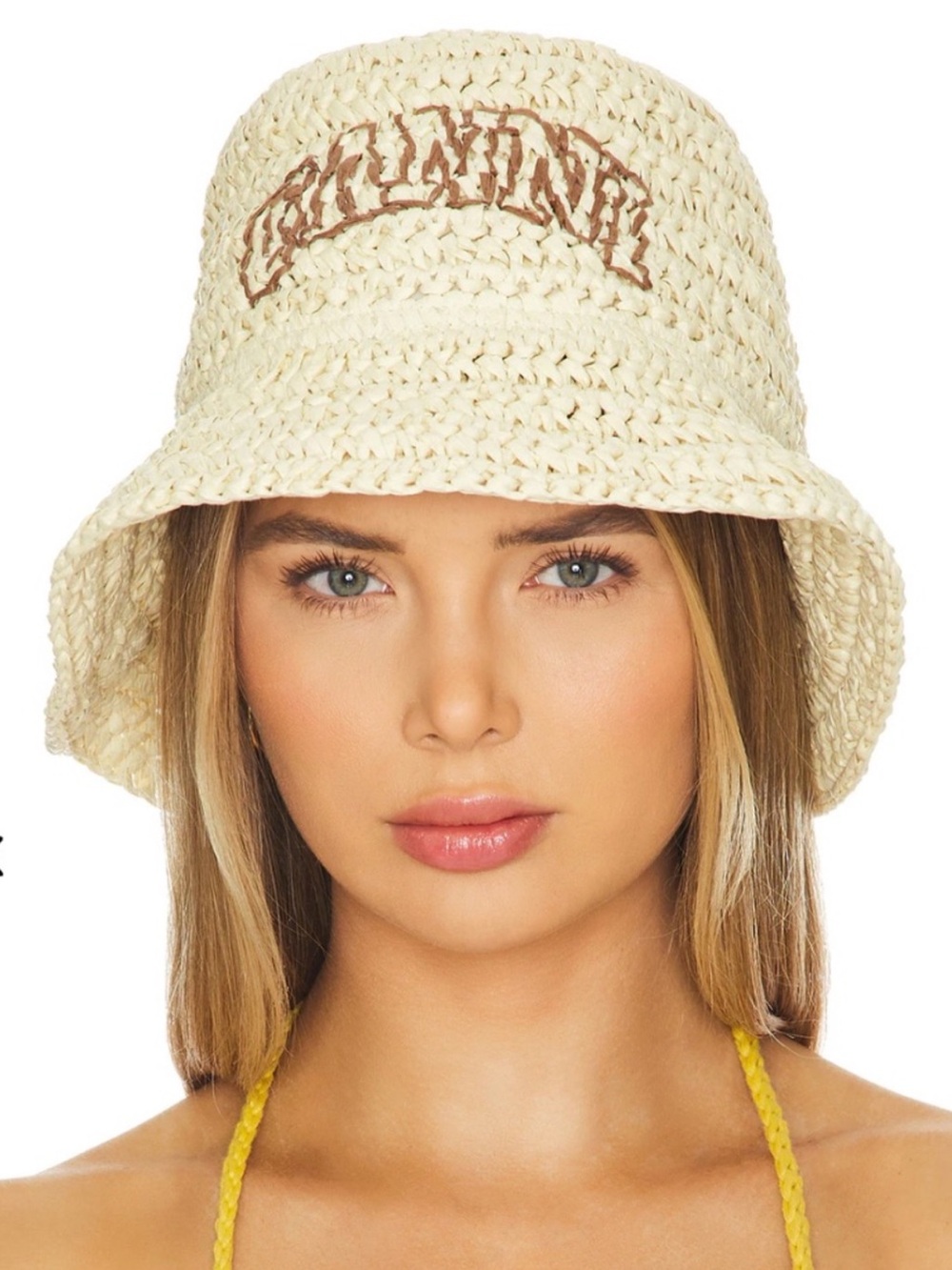 Ganni Summer Straw Bucket Hat